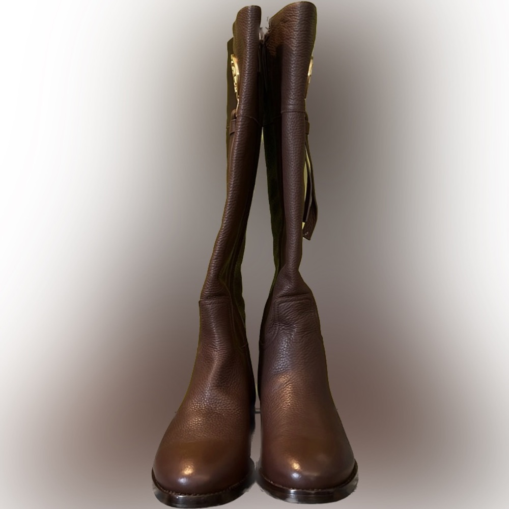 TORY BURCH ❤️❤️🆕 BENTON TASSEL TALL BOOTS 8 👢 - Picture 2 of 7